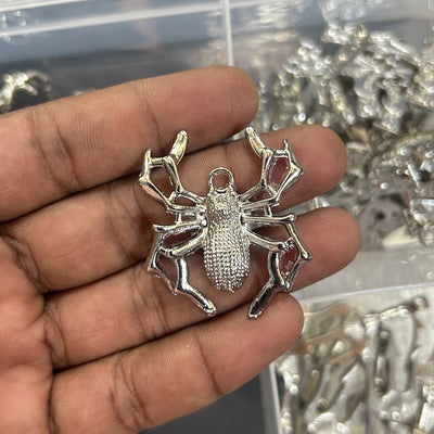 Spider silver pendant charms