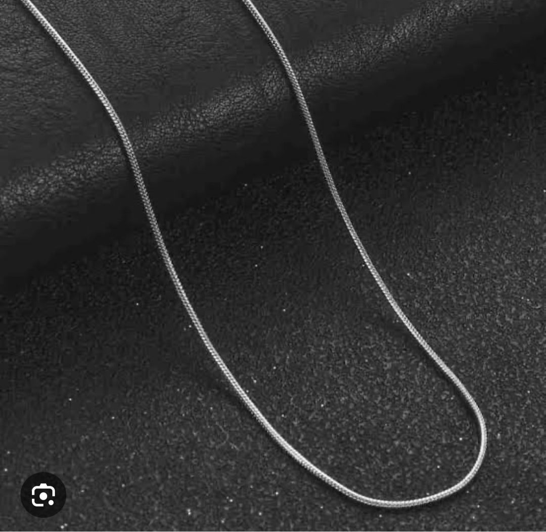 anti tarnish thin silver chain 20 inch