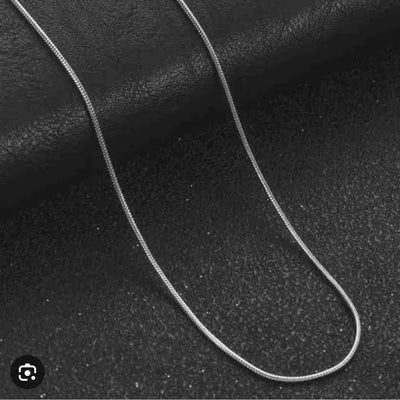 anti tarnish thin silver chain 20 inch