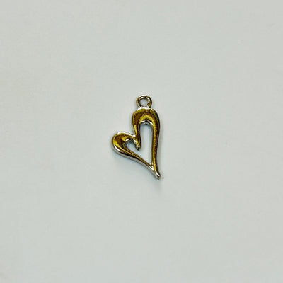 silver heart charms