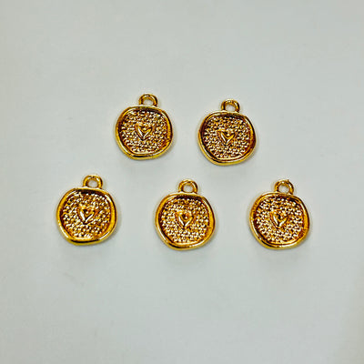 Round heart 5 pcs