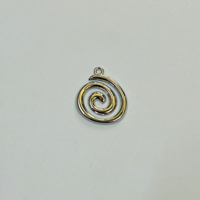 silver round charm