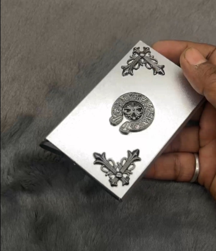 3 Pcs Chrome heart card holder ( click to open )