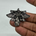 Black gothic angel wings charms