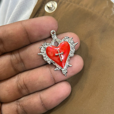 red heart charms