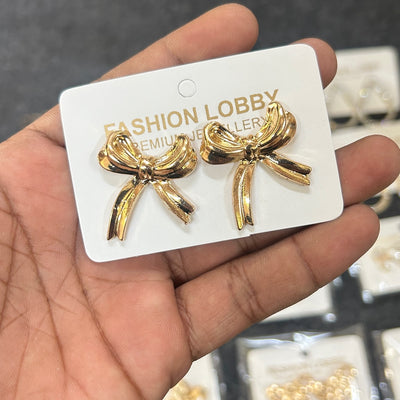 big bow earrings