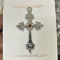Red stone gothic cross