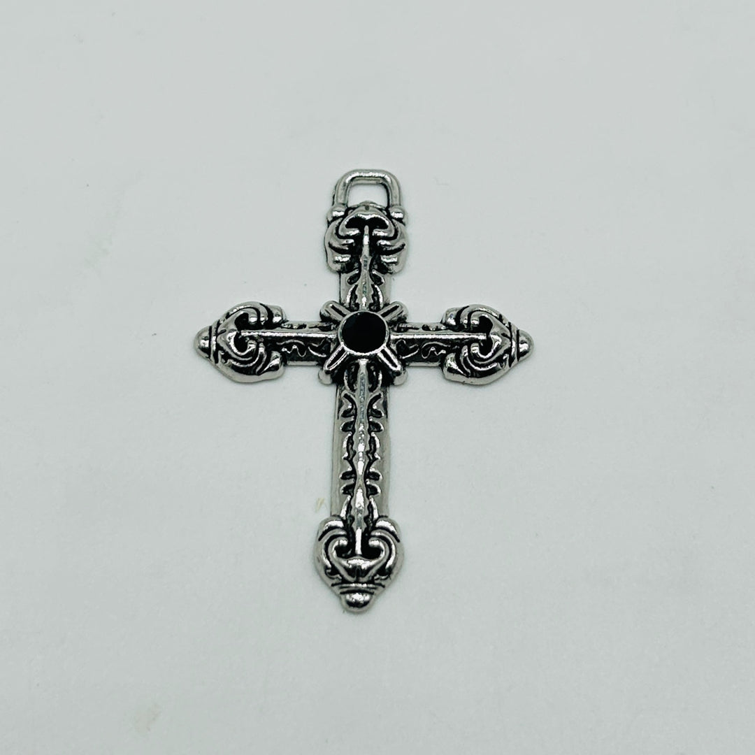 Gothic Black stone cross