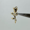 Gold rose charm