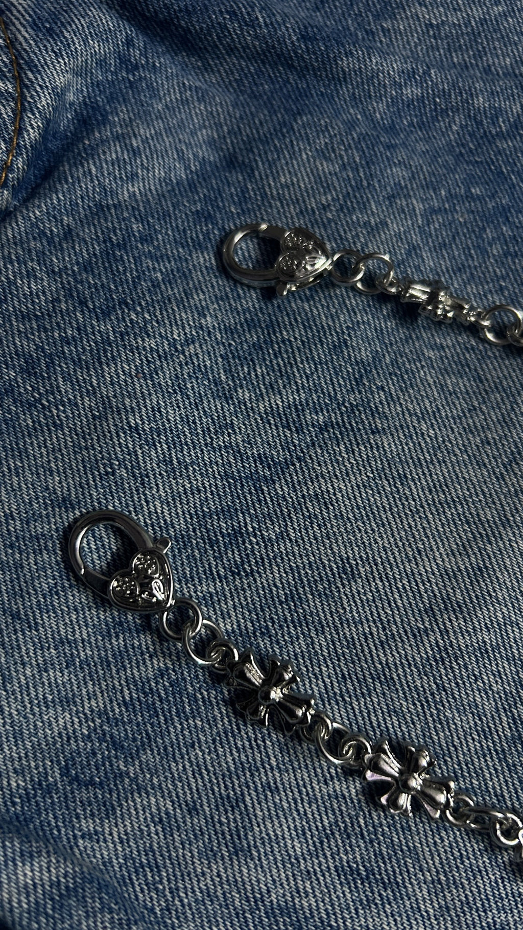 Heartlock Cross Side Chain jeans side chain wallet chain