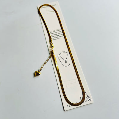 Anti tarnish golden snake chain