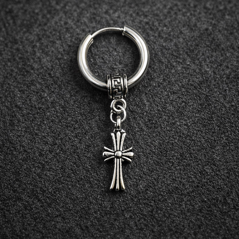 Stainless steel Cross earrings