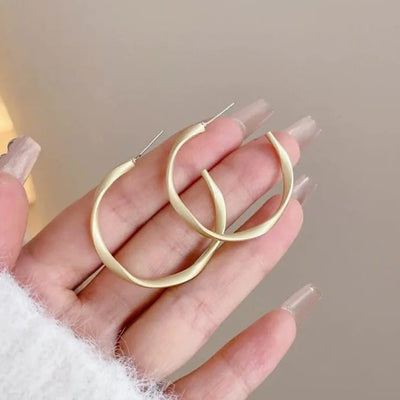 anti tarnish round earrings