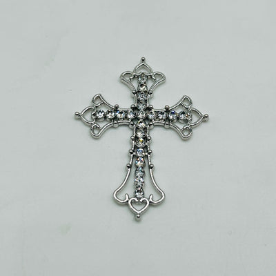 Crystal-Stone Embedded Cross