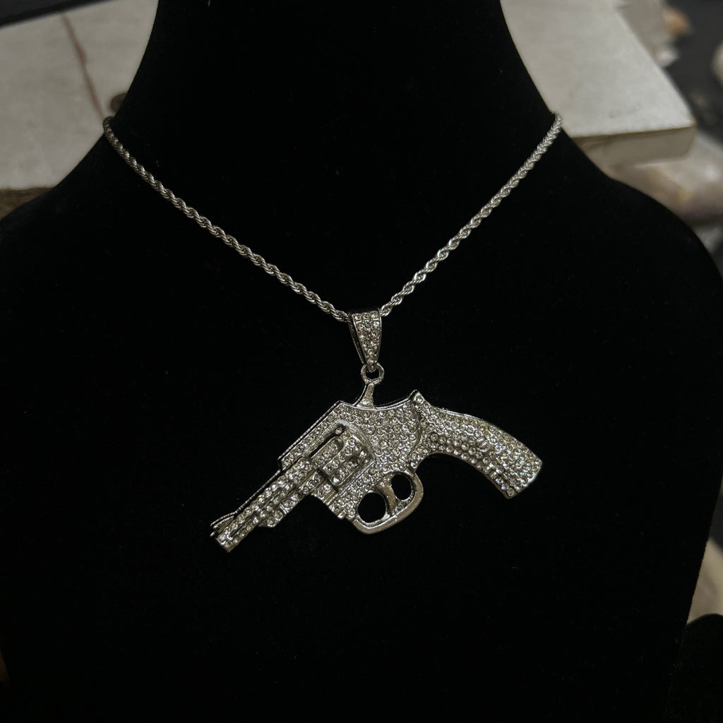 gun pendant with chain