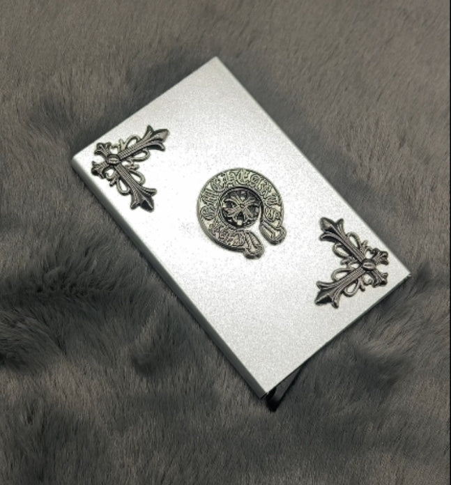 3 Pcs Chrome heart card holder ( click to open )