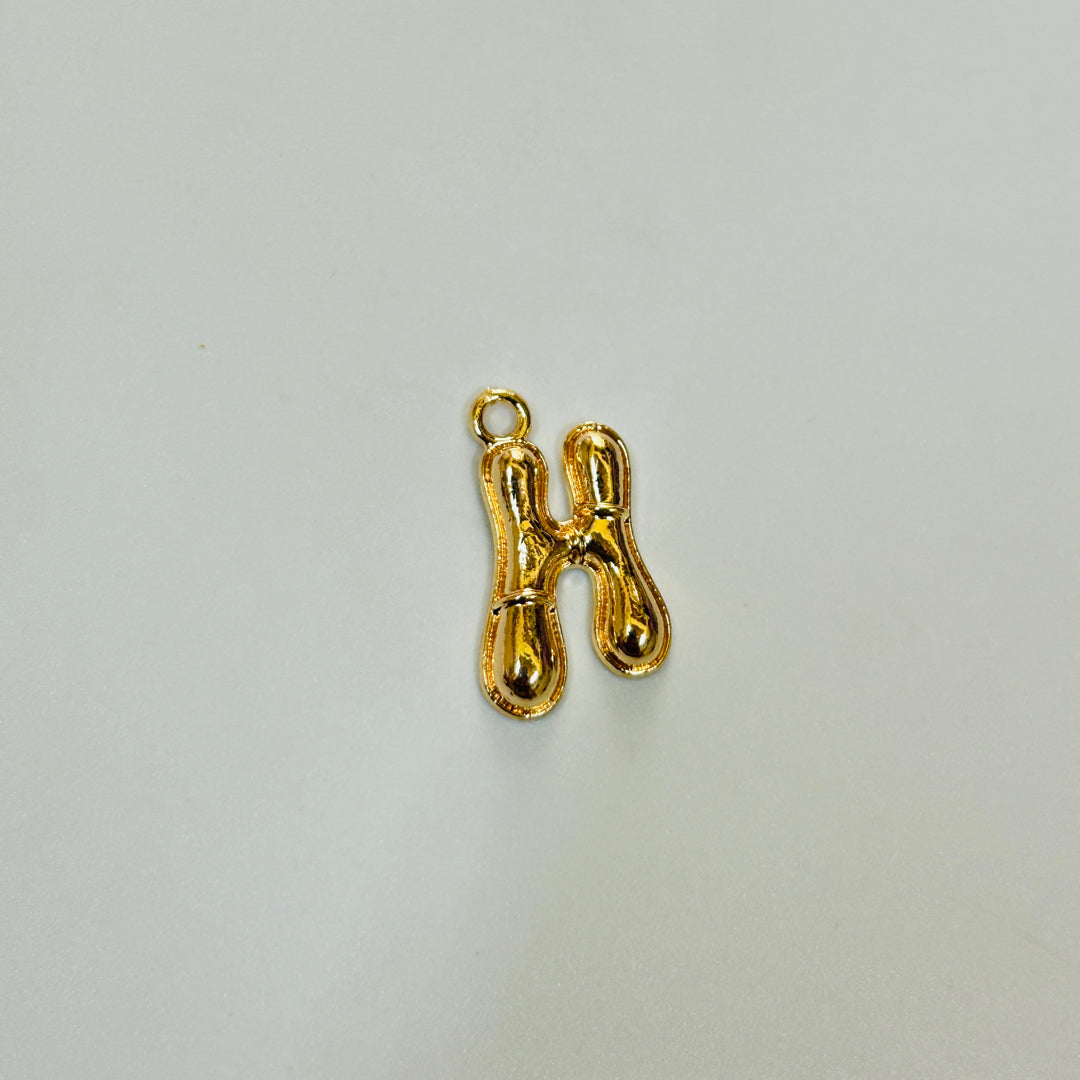 H gold alphabet