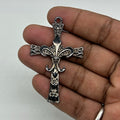 Black gothic Skull cross