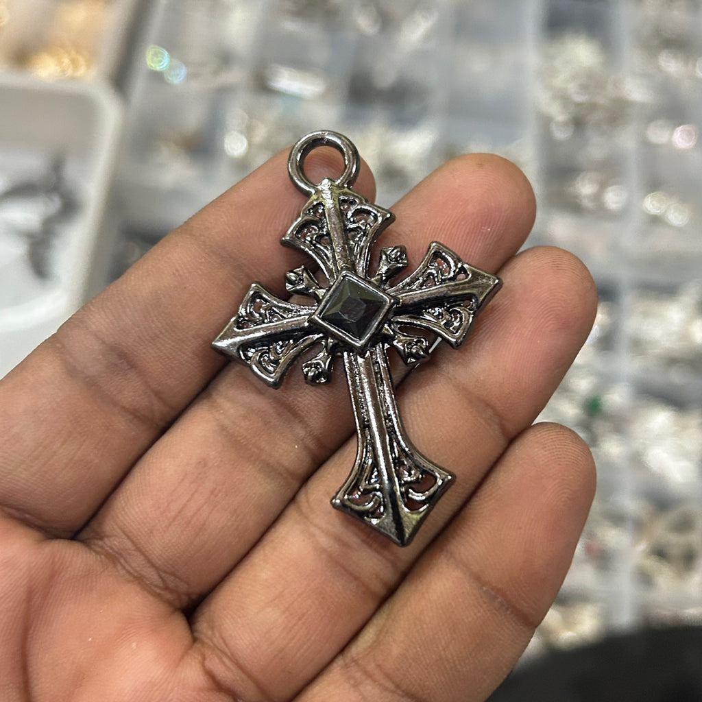 Dark gothic black stone cross ( Exclusive ðŸ«µðŸ¼ )