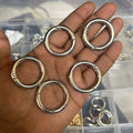 5 pcs round keychain hook big size