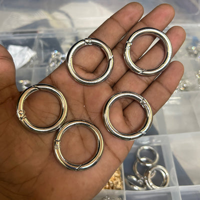 5 pcs round keychain hook big size