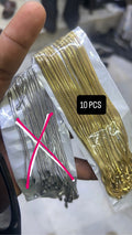 10 PCS ANTI TARNISH GOLD SNAKE CHAIN 20 INCH