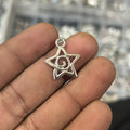 10 pcs star charms silver