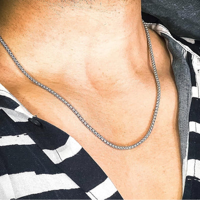 stainless steel box chain for men and women