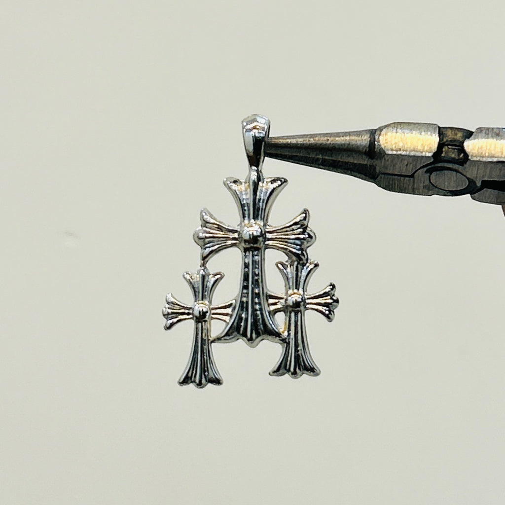 triple cross pendant