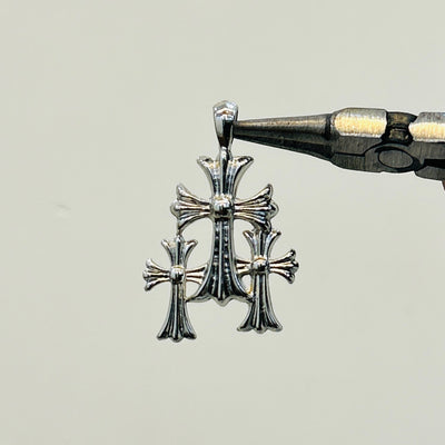 triple cross pendant