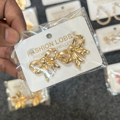 cute small bow earrings