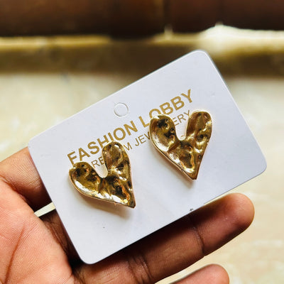 Heart korean earrings