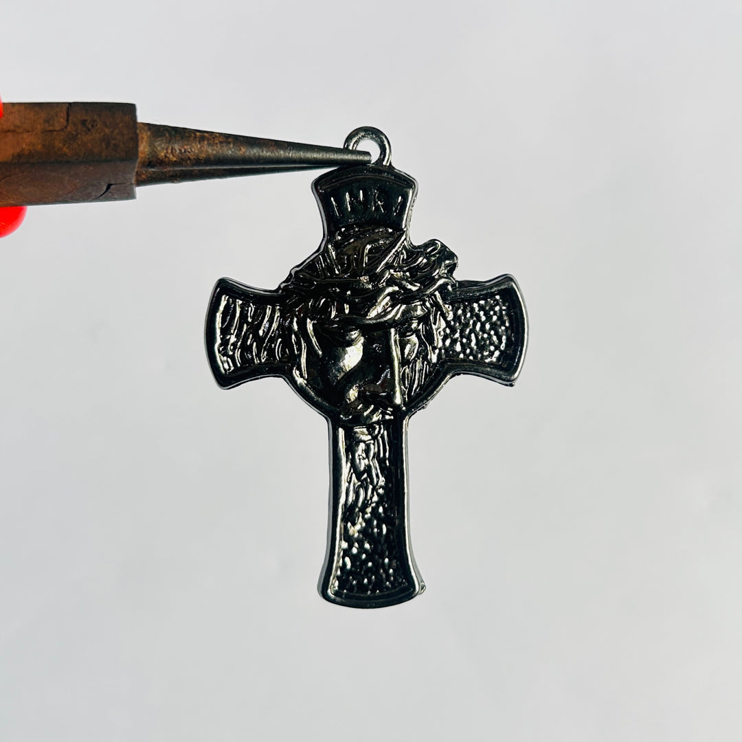 black cross Jesus Christ