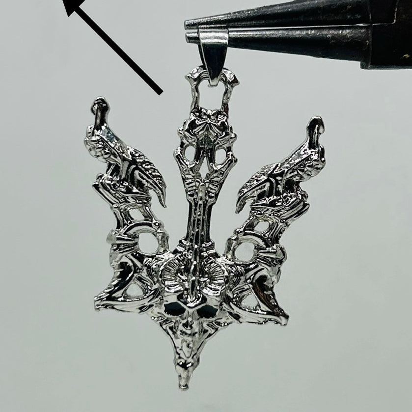 Raven Skull Pendant