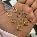10 pcs Gold earrings hoops