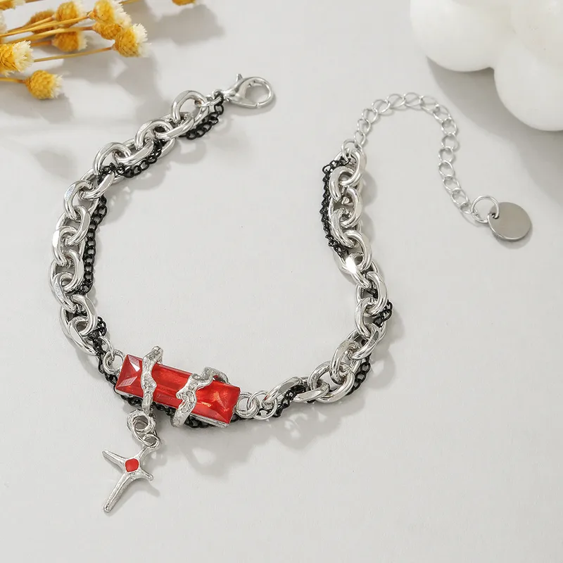 Y2K red bracelet pack of 6