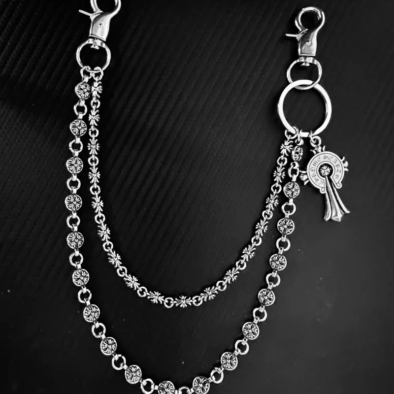 Chrome jeans side chain for men and women