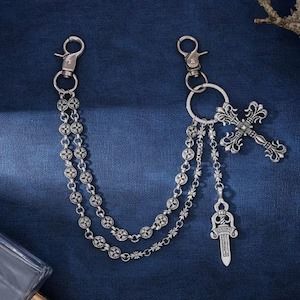 Chrome jeans side chain 3.0