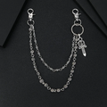 Chrome double dagger jeans side chain