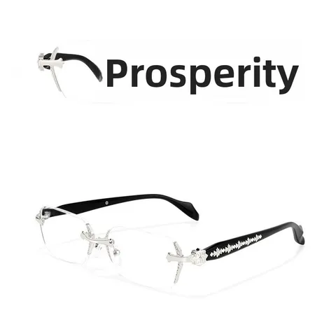 Prosperity Rimless Metal Frame Glasses