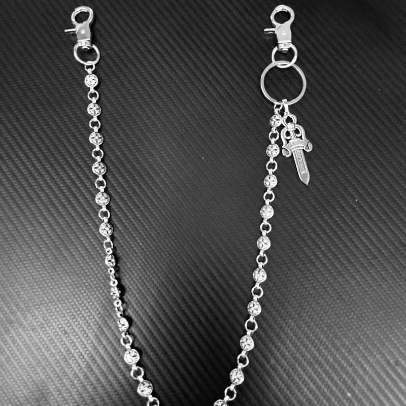 Chrome dagger jeans side chain