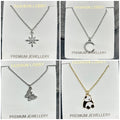 4 charms premium necklace for girls and women