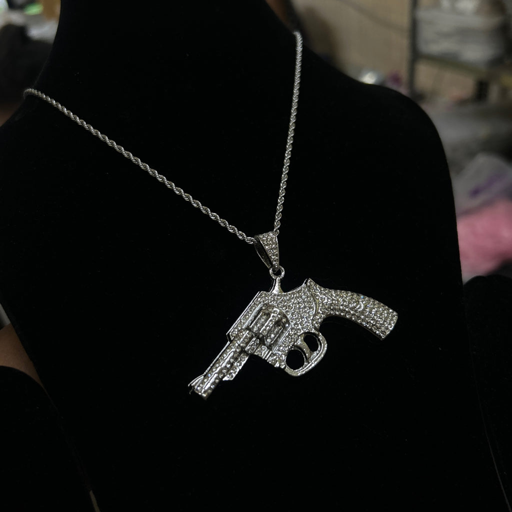 gun pendant with chain