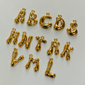13 gold alphabet charm