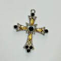 black and white golden charms