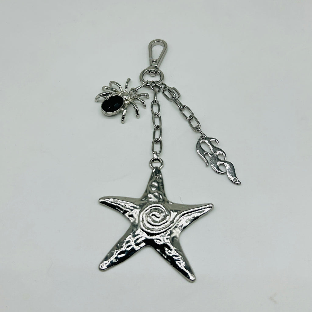 Star fish /Spider/flame key chain