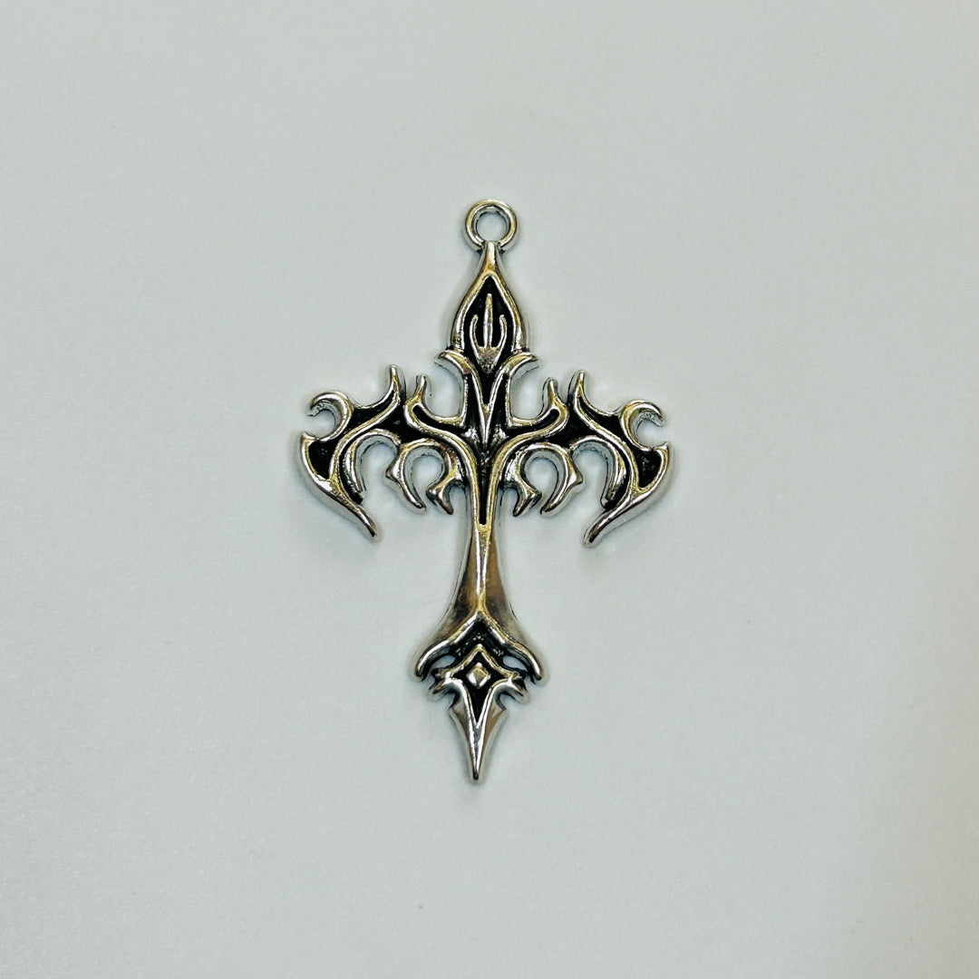 10 Pcs gothic cross charms