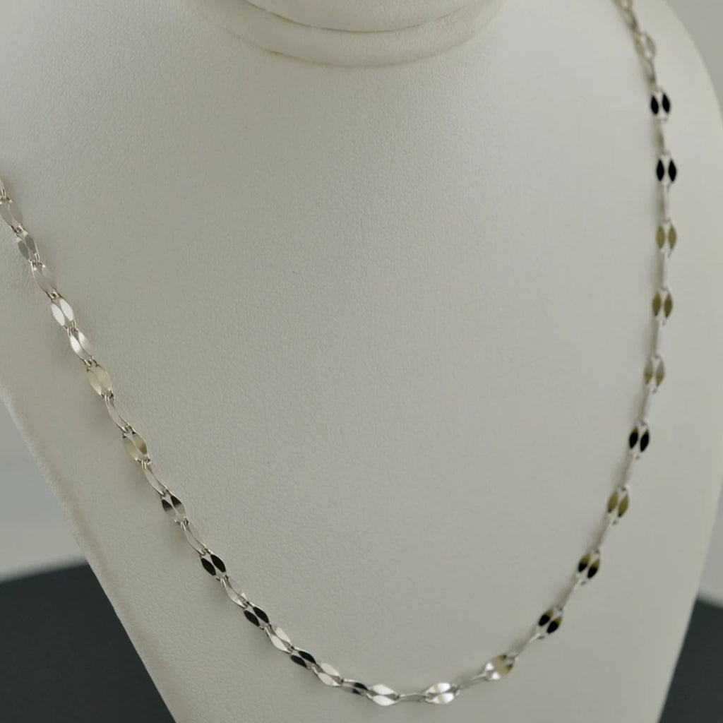 Silver stainless steel chain 18 inch