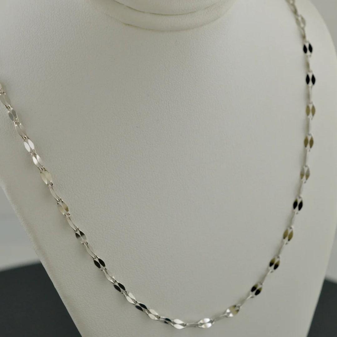 Silver stainless steel chain 18 inch
