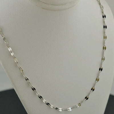 Silver stainless steel chain 18 inch